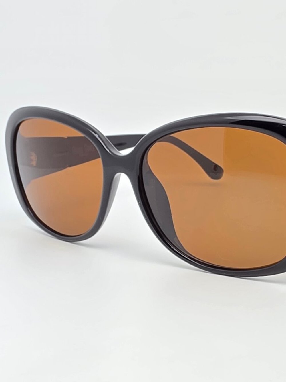 Ashby Grace AG41 Addison Black Cheetah Print Frame Polarized Brown Sunglasses